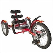 ASA PRODUCTS ASA Products Tri-201R 16 in. Mobo Mobito Three Wheel Cruiser - Red Tri-201R